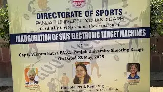#Inauguraion of SIUS Electronic Target Machine at Punjab University Shooting Range#Chief GuestHonVC#