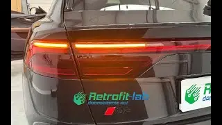 Audi Q8 4M8 2025 SFD2 Lift 8VM  przerobienie konwersja Lamp Tył LIN USA na EU