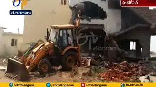Illegal Construction In Endowment Lands |  Demolished by Officials At Vnkatapuram | Medchal