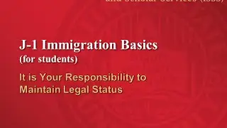 J-1 Exchange Student Basics