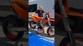 SUPERMOTO 125 KTM , what you need - Alpina Wheels, Michelin Tyres!  #ktm #supermoto #enduro #drift