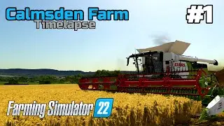 Farming the British way - Harvesting first fields | Calmsden Farm Episode #1 | Farming Simulator 22