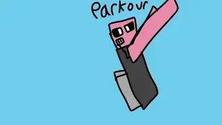 Pig guy does parkour