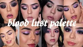 10 LOOKS with JSC BLOOD LUST PALETTE - Makeup Tutorial