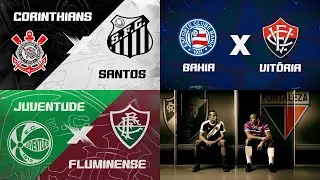Chamadas regionais BRASILEIRÃO 2025 (9ª rodada - jogos de 17 e 18/5) - Globo e Record