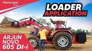 Mahindra Arjun NOVO 605 DI-i Tractor Loader Application #Loader #Mahindra #TractorJunction