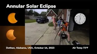 2023 Annular Eclipse from Dothan, Alabama, USA