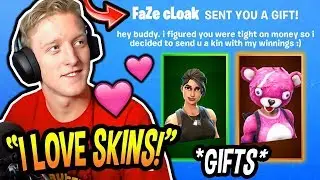 TFUE COLLECTS *NEW* GIFTED SKINS FROM CLOAKZY & TIMTHETATMAN