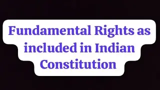 Fundamental Rights as included in Indian Constitution | Peace and Value Education #B.Ed #Hindi #Easy