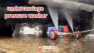 how to clean your car's underchassis by undercarriage pressure washer 2 nozzles