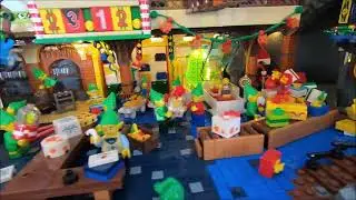 Huge LEGO MOC Elven Willage and Santas Workshop