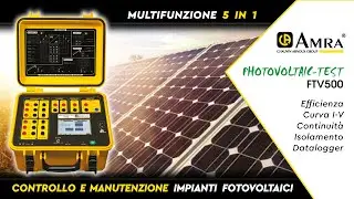 PHOTOVOLTAIC-TEST FTV500 | Multifunzione controllo e manutenzione impianti fotovoltaici | Le misure
