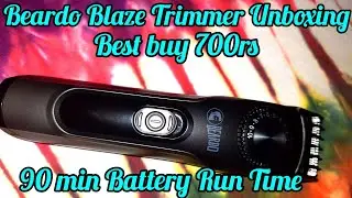 Beardo blaze trimmer unboxing video. Best trimmer at 700 only . 90 min run time amazing trimmer