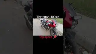 Thruxton 400 cc 😱 top speed test ⚙️ #ride #automobile #topspeed #thruxton #viralreels #shorts