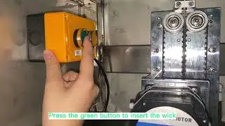 Operation video of semi-automatic candle wick inserting machine