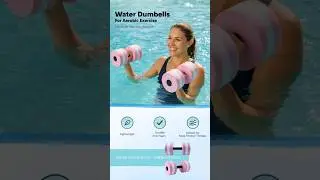 Swimming Water Dumbbells | Best Aqua Fitness Gear for Pool Workout  | Minhaj Sports