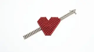DIY - How To Make Hearts And Arrows With Magnetic Balls ( ASMR ) lauren6890