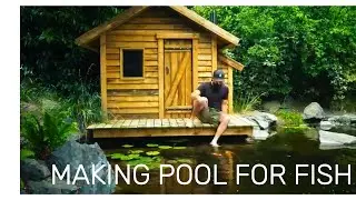 Building NEW FISH POND with NATURAL STREAM in my Backyard | Underwater exploration