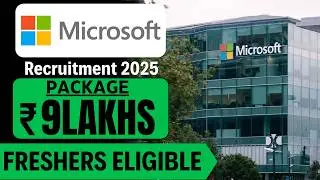 🚀 Microsoft Hiring 2025 | High Salary Jobs for Freshers | ₹9 LPA Package