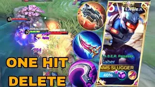 SABER BEST BUILD OF 2023 ~ ENEMY ONE HIT DELETE ~ BUILD TOP GLOBAL SABER ~ RTC ML GAMEPLAY