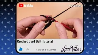 Пояс-шнур крючком | Мастер-класс #crochet #crochetbelt #вязаниекрючком #пояскрючком