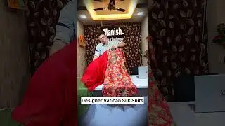 Designer Vatican Silk Suits | Manish Textiles | #fashion #womensclothing #kurtiset #viral #latest
