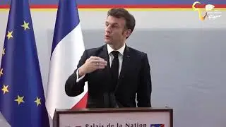 le discours de pr&eacute;sident Emmanuel Macron a Kinshasa