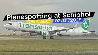 Planespotting at Schiphol! ✈️ (02-01-2025)