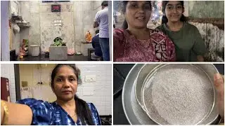  शनी महाराजांचे दर्शन/घरच्या घरी नाचणीचे पीठ तयार केले | Maya Gurav Vlogs 