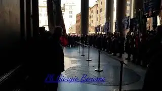 Emanuele Filiberto di Savoia  ingresso al Pantheon