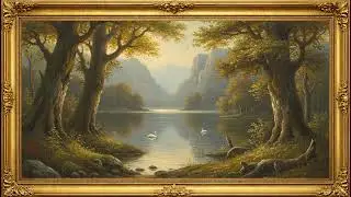Luxury Gold Classical Frame TV Art | Elegant Painting-Style TV Wallpaper Inspiration