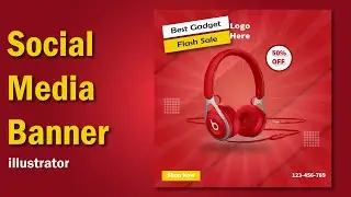 Social Media Banner Design | Illustrator Tuts | NextGen Graphics #socialmediadesign #socialmediapost