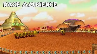 Maple Treeway Ambience | Mario Kart Wii | Live Wallpaper | Race sounds ASMR | No music [1 hour]