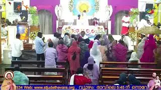 01/01/2026 THU  6.am & 7.am  Mass & Novena St JOSEPH Church & St JUDE Shrine THEVARA