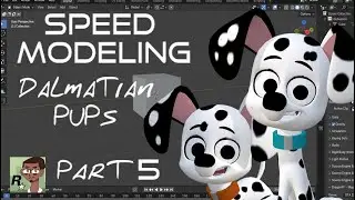 (Speed Modeling) Blender/101DS - Modeling a Dalmatian Pups (Part 5/5)