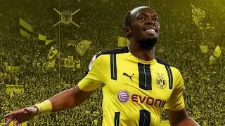 Usain bolt First training in dortmund and debut goall!!!