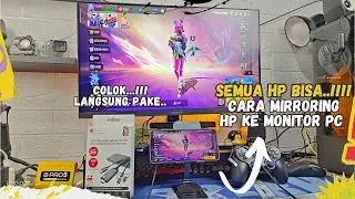 COLOK LANGSUNG PAKE..!! Cara Mirroring Hp Ke Monitor Pc Paling Gampang