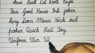 How to write cursive writing |Cursivewriting practice |Cursive words a to z