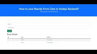 Reactjs Save Form Data in NodeJs Backend