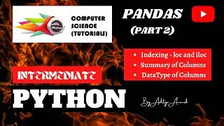 Indexing - loc and iloc - Pandas Tutorial - Python - (2020) (India)
