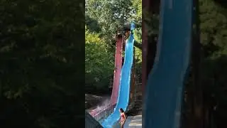going down max tracks at splish splash red slide