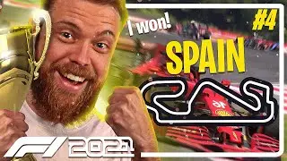 I WON My First Race! - F1 2021 Two Player Career Mode with Fugglet | Round 4 Spain Grand Prix