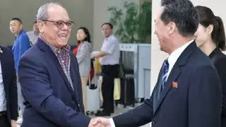PDP LABAN Delegation Arrives in Pyongyang