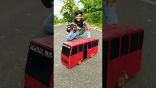 Red School Bus Homemade Remote Control Unboxing 💥