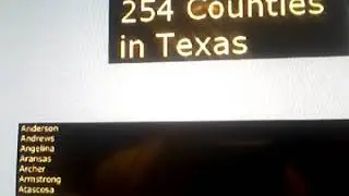 Texas song 254 counties