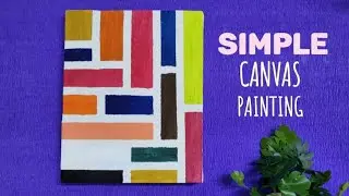 Simple Canvas Painting | DIY Canvas Painting | Acrylic Painting