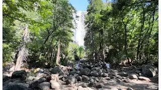 Walking Hike to BRIDALVEIL FALLS CA