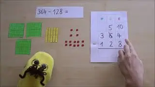 Erklärvideo: Schriftliche Subtraktion mit Mathe-Flip Version 1: Abziehen mit Entbündeln