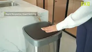 EKO EcoSmart Tall and Large Kitchen Trash Can, 80L/21.1G High Capacity