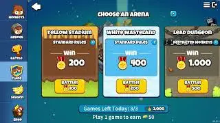 No Clan War in the past few days (no gamemode) - Bloons Td Battles 2